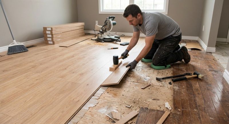 Laminate Floor Replacement in Harrison, OH