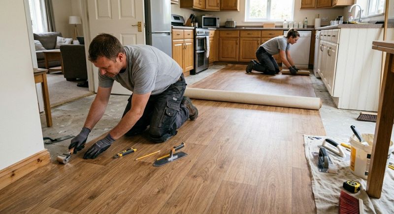 Linoleum Floor Installation in Union, KY