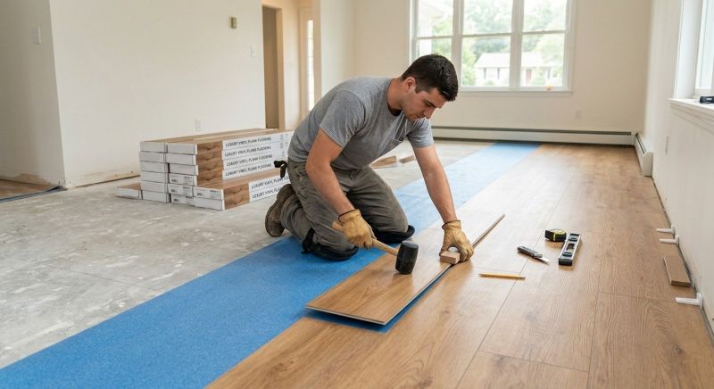 Luxury Vinyl Tile Installation in Rising Sun, IN