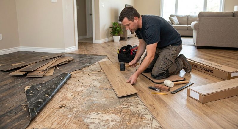 Vinyl Flooring Installation in Guilford, IN